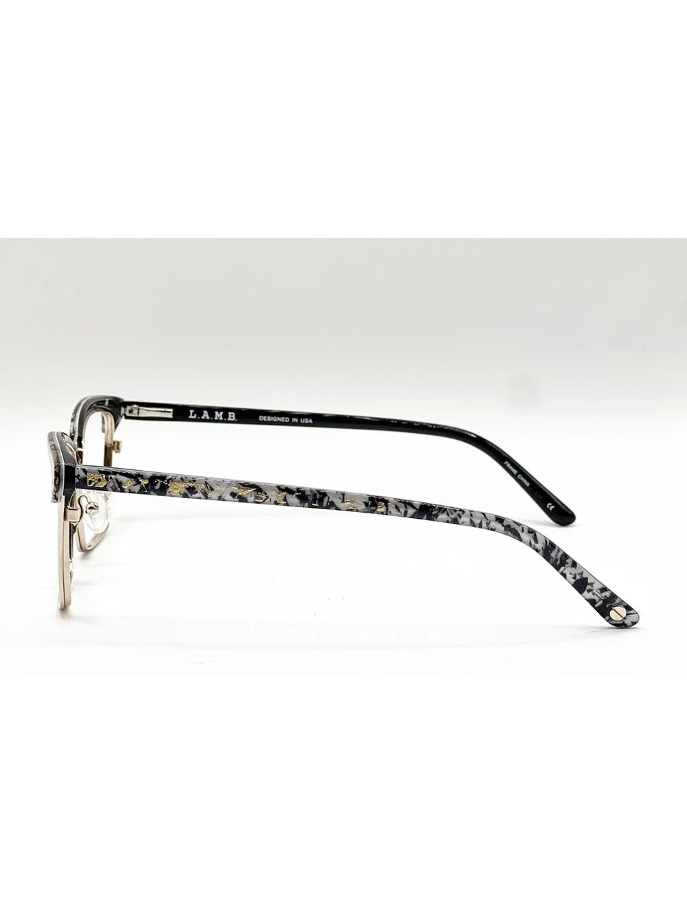 L.a.m.b. LAUF085 Gld Gold Full Rim Authentic Eyeglass Frames 55-17-145